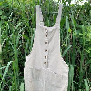 CORDUROY BEIGE OVERALLS